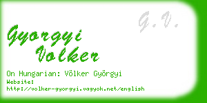 gyorgyi volker business card